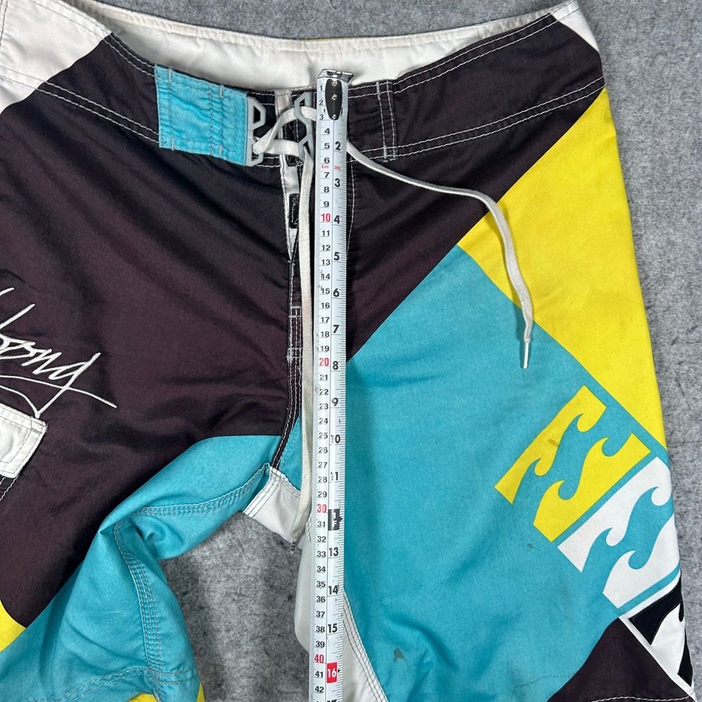 Billabong board shorts mens 32 Multicolor geometric surf swim trunks beachwear - Picture 13 of 16
